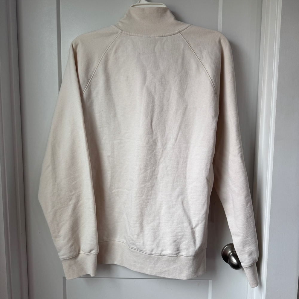 The North Face Cream Half-Zip Pullover Sweatshirt Women's XL - Picture 7 of 8